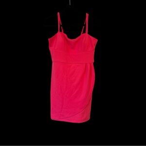Teeze Me Hot Pink Strappy Dress